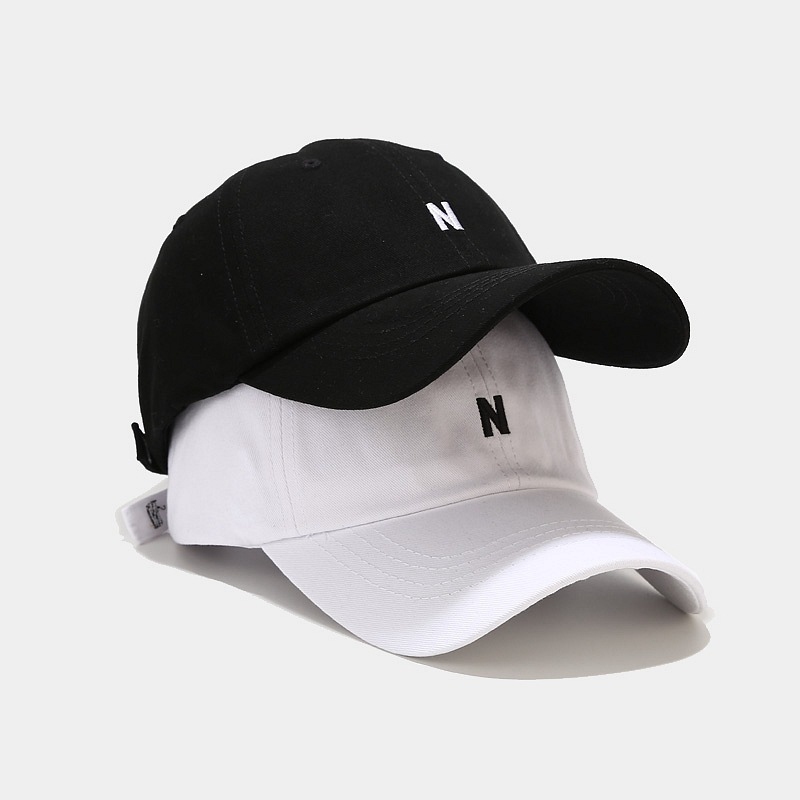 Embroidery Letter N - Casquette de baseball en coton unisexe