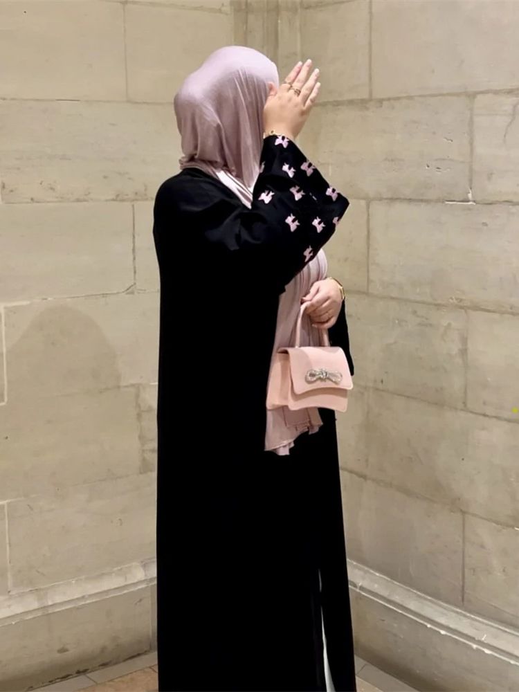Embroidery Kebaya - Abaya-Robe musulmane pour femmes, vêtements de