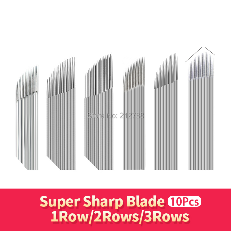 Embroidery Eyebrow - Nouveau 10Pcs 14/15/16/17/18Pin Brouillard illac en