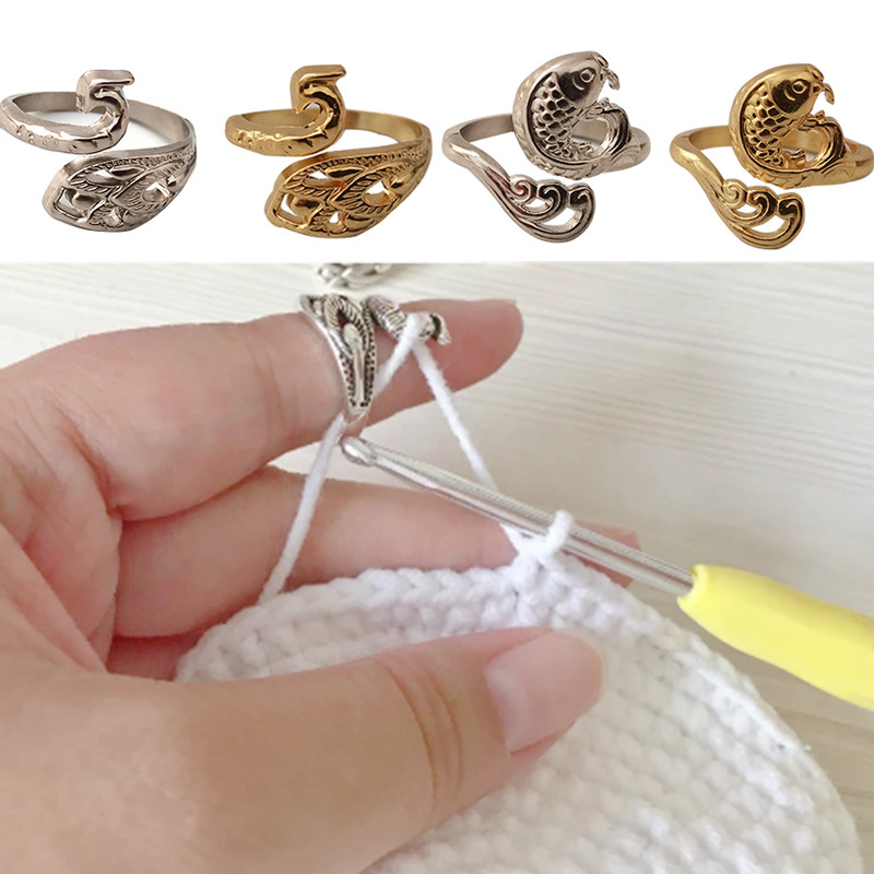 Embroidery Fish - Anneau Ogo Boucle Crochet Outil Réglable