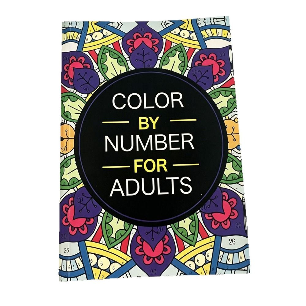 Embroidery Translate - Livre de coloriage par numéros DIY,