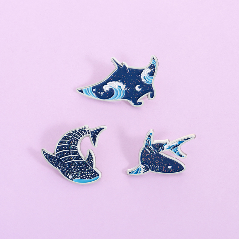 Embroidery Fish - Broches en émail créatives sur le