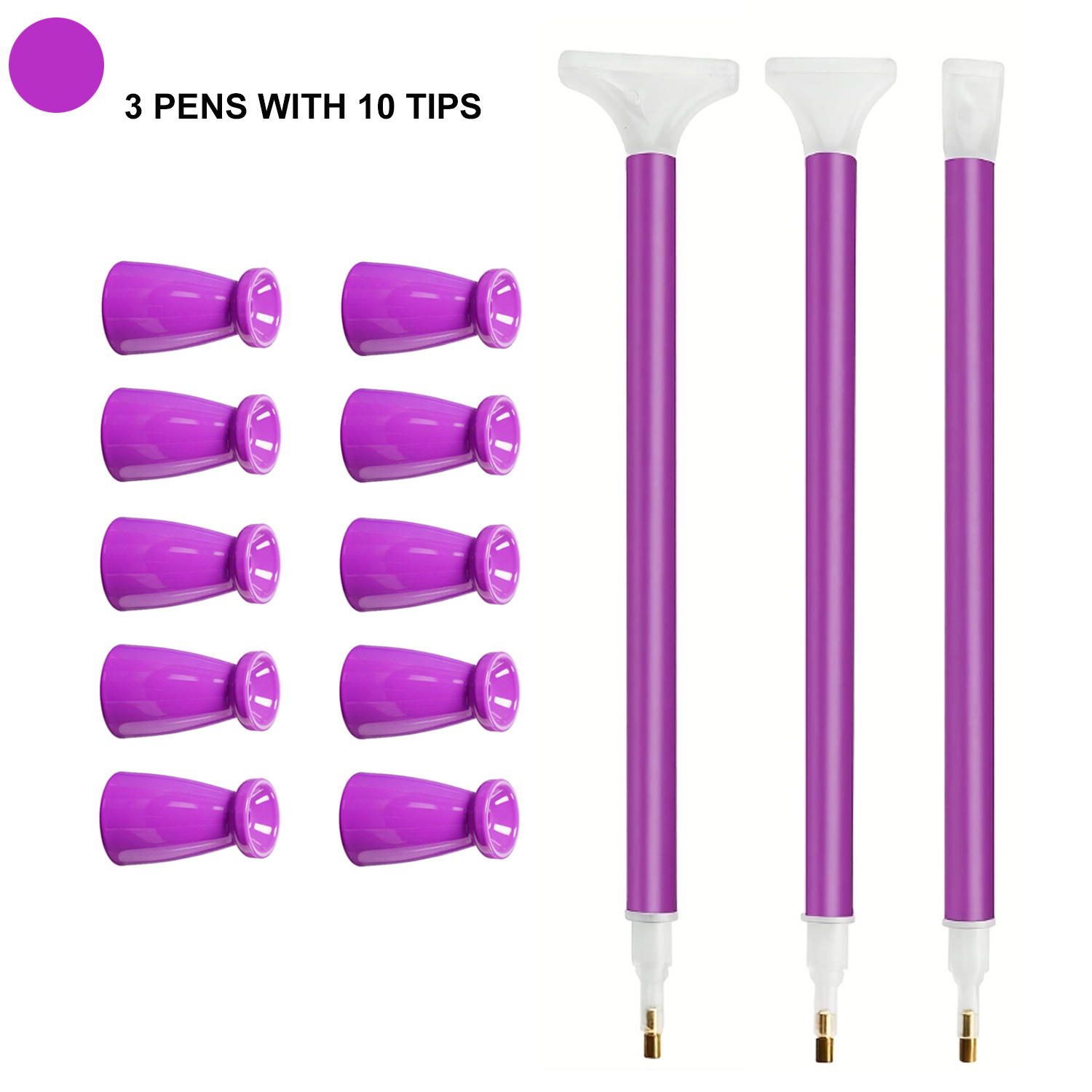 Embroidery Details - Lot de 10 embouts en silicone