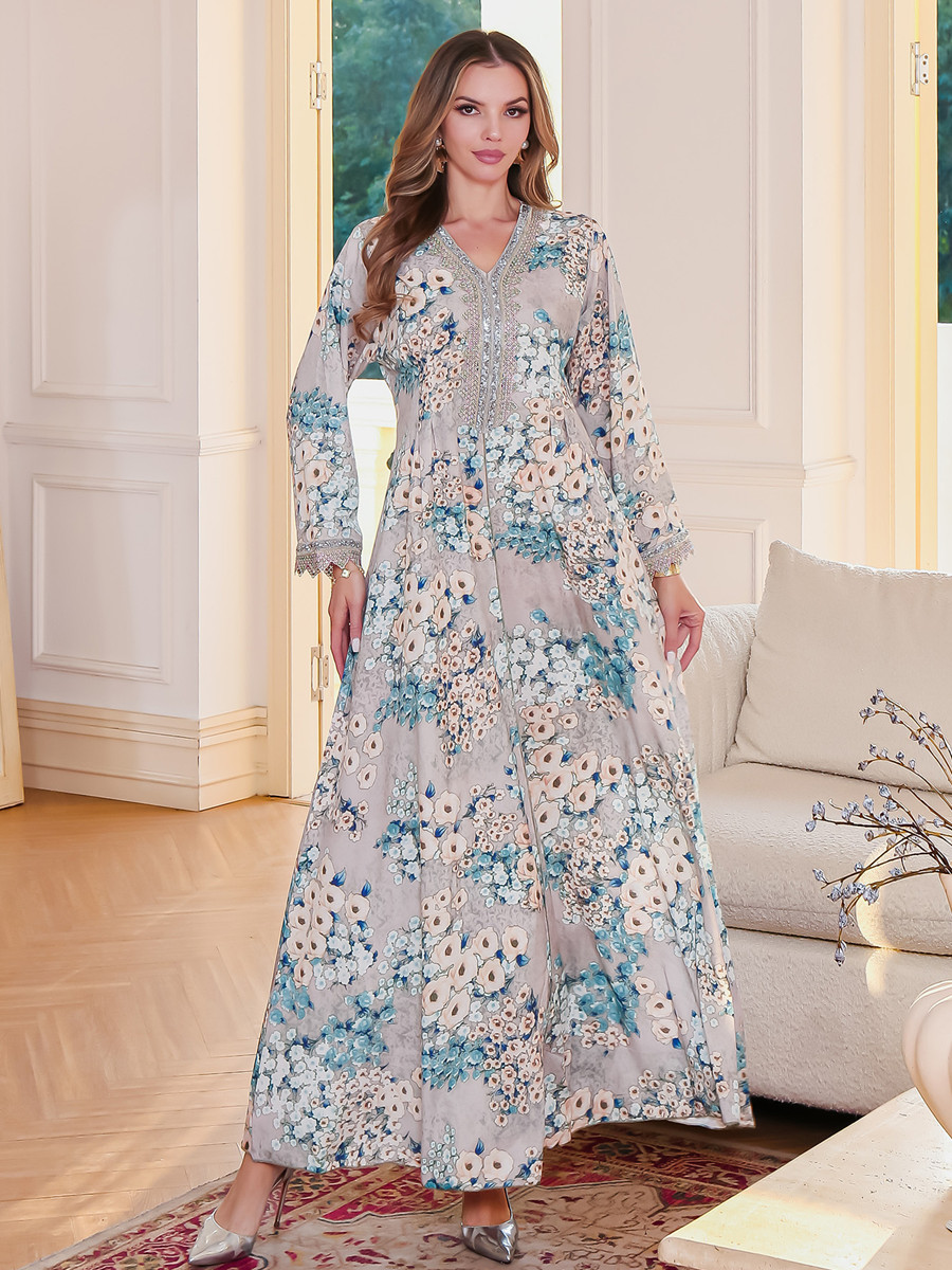 Femmes musulmanes dubaï Abaya  - Embroidery Kebaya avis et prix