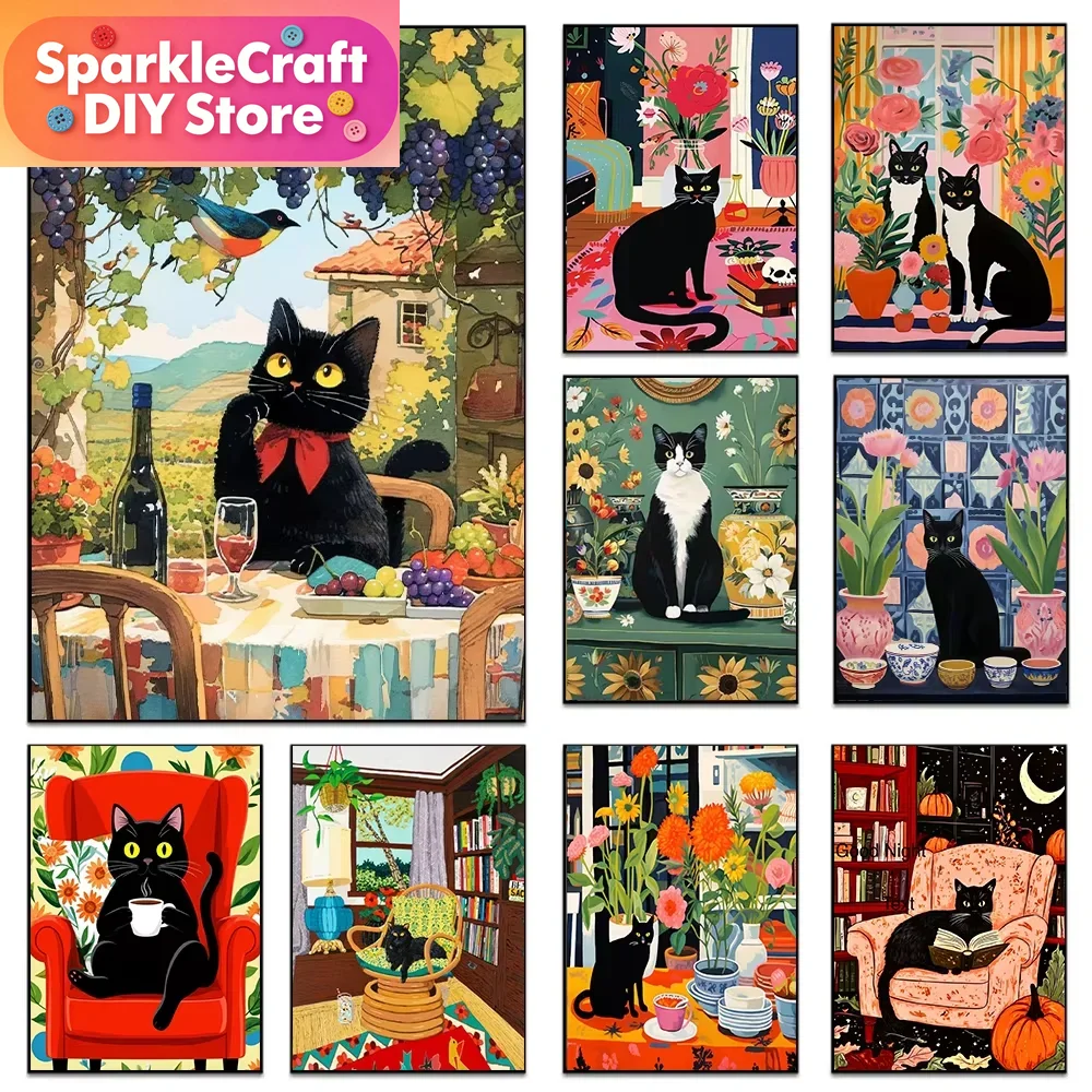 1 pièce Peinture Diamant Sans  - Embroidery Cat avis et prix