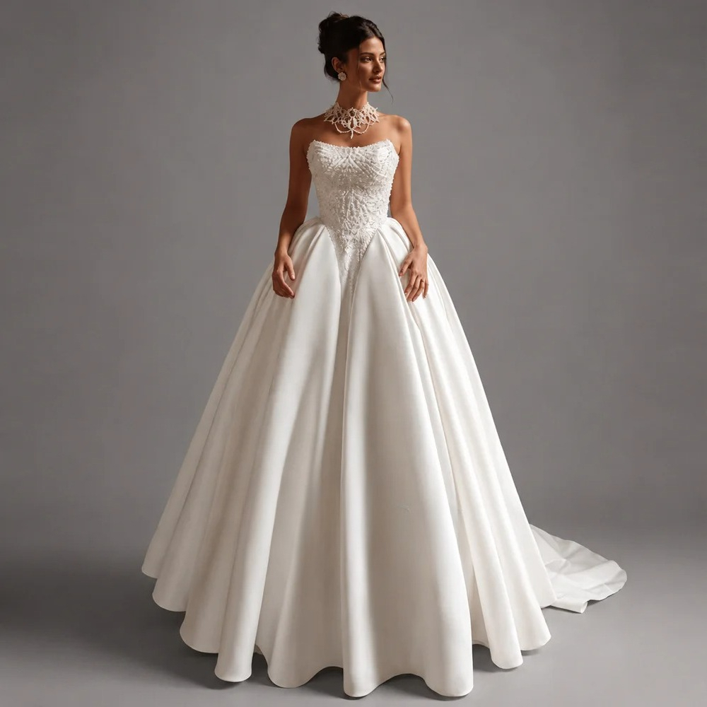 Robe de mariée élégante person - Embroidery Online Design avis et prix