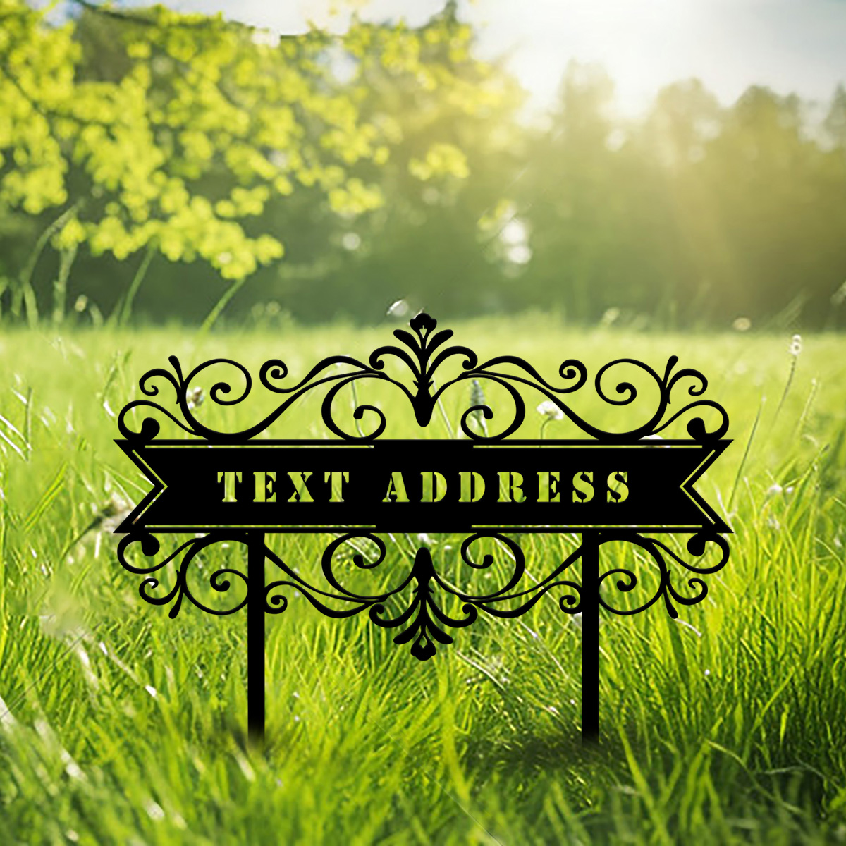 Panneau d'Adresse en Métal Per - Embroidery Garden avis et prix