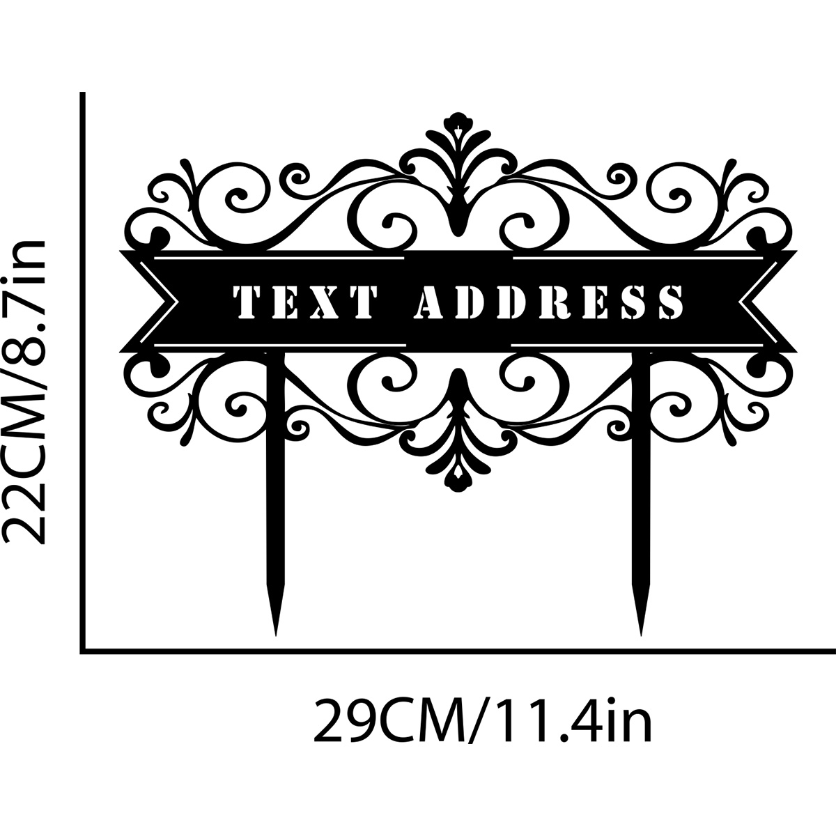 Panneau d'Adresse en Métal Per - Embroidery Garden avis et prix