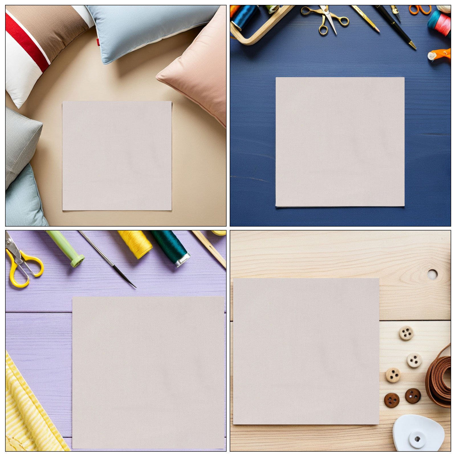 Lot de 5 tissus brodés en coto - Embroidery Texture avis et prix