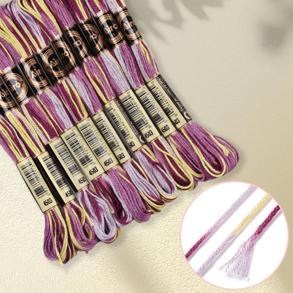 Fil à broder panaché violet, 6 - Embroidery Thread avis et prix