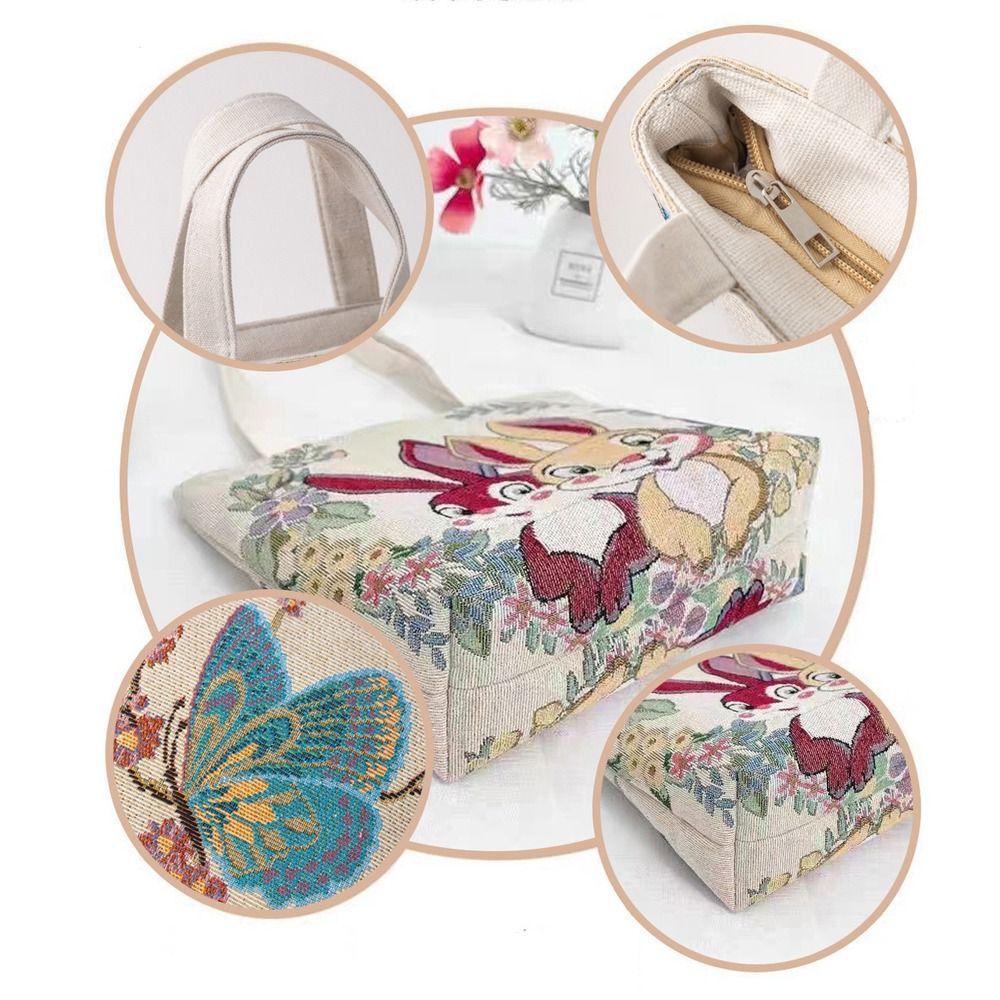 Sac en toile de broderie chat  - Embroidery Cat avis et prix