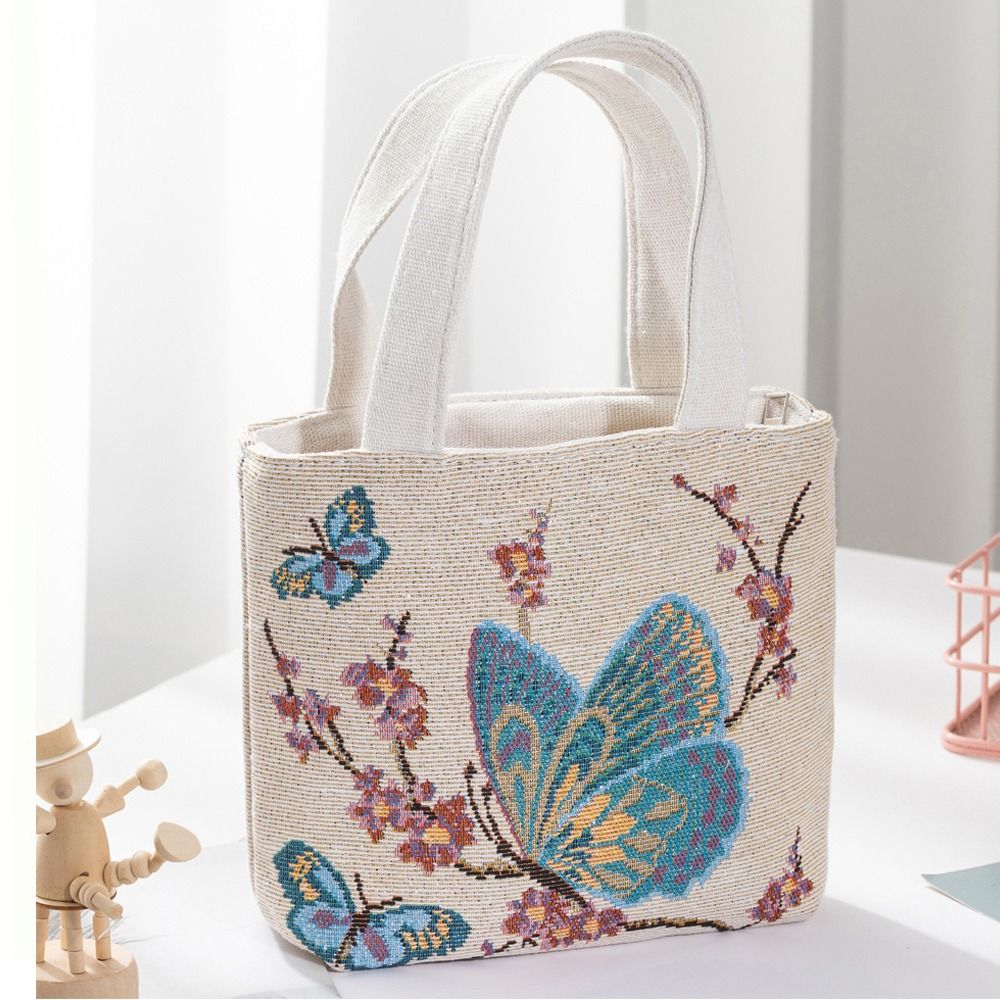 Sac en toile de broderie chat  - Embroidery Cat avis et prix