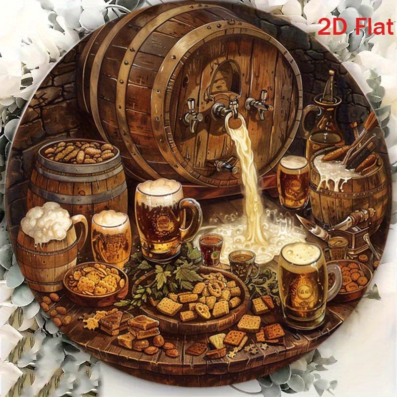 1 plaque ronde plate 2D en alu - Embroidery Garden avis et prix