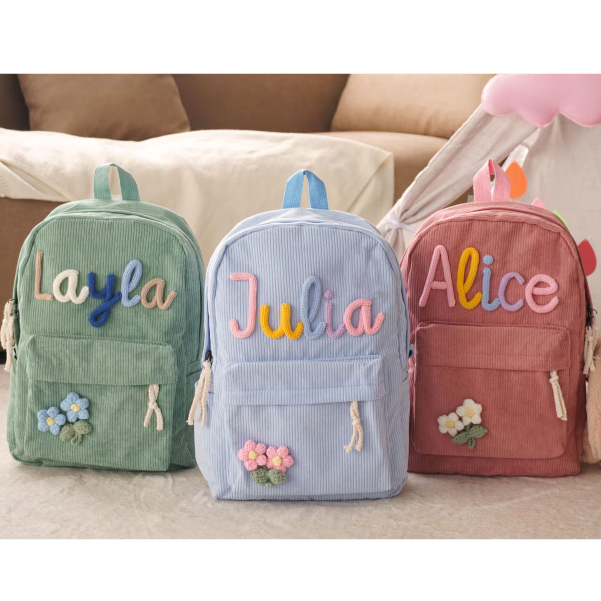 Sac à dos unisexe personnalisé - Embroidery Initials Designs avis et prix