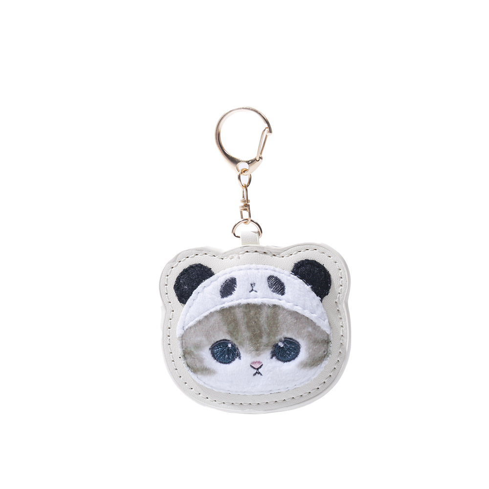 Porte-clés brodé en cuir motif - Embroidery Cat avis et prix