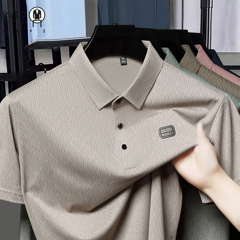 Polo texturé à effet froissé l - Embroidery Texture avis et prix