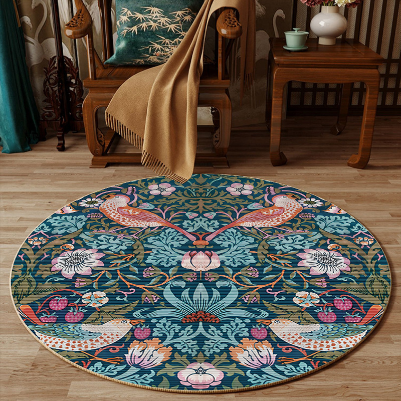 Tapis rond antidérapant en for - Embroidery Online Design avis et prix