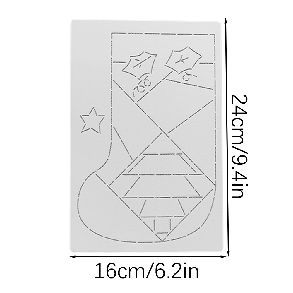 Cailloux de patchworks semi-tr - Embroidery Xmas Stocking avis et prix
