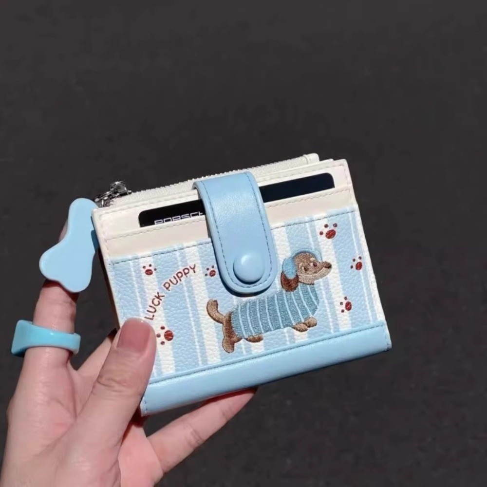 Portefeuille court brodé tecke - Embroidery Wallet avis et prix