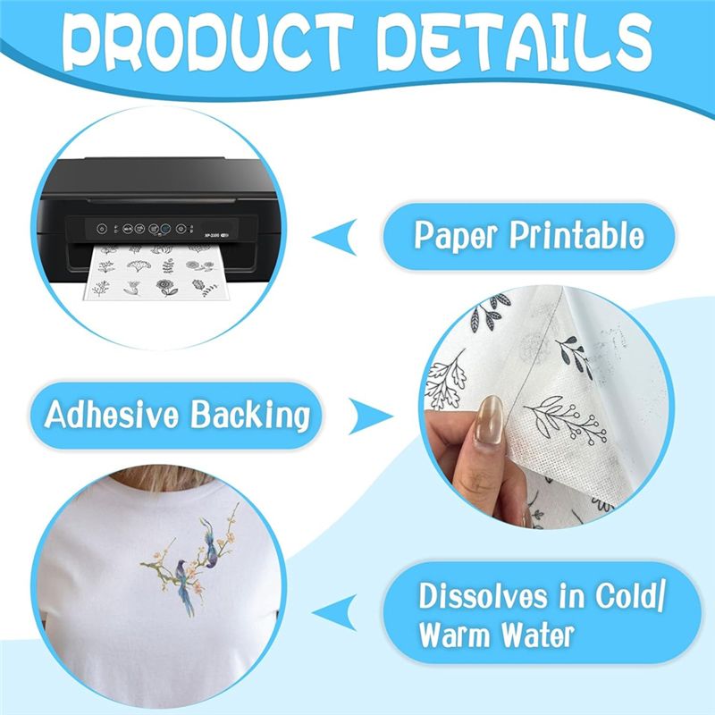 LIKE WISH 15PCS A4 Stabilisate - Water Soluble Stabilizer avis et prix