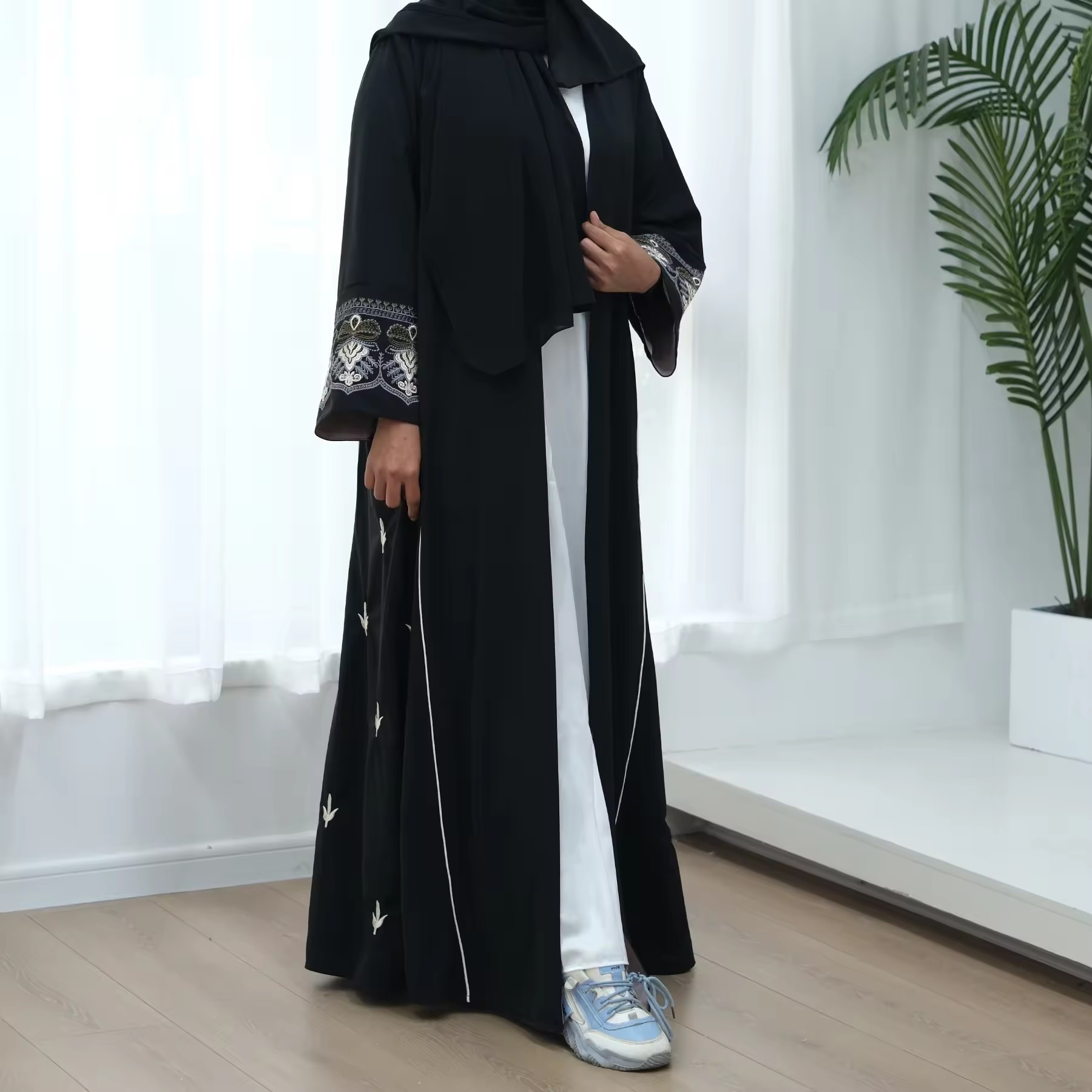 Robe musulmane longue brodée,  - Embroidery Kebaya avis et prix